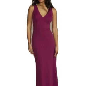 Elegant Plum Sleeveless Dress